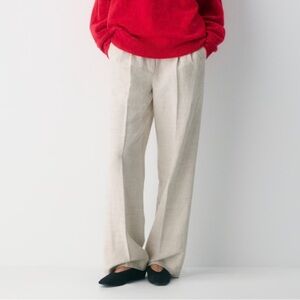 Aritzia The Effortless Pant CruiseLinen in Natural Ecru